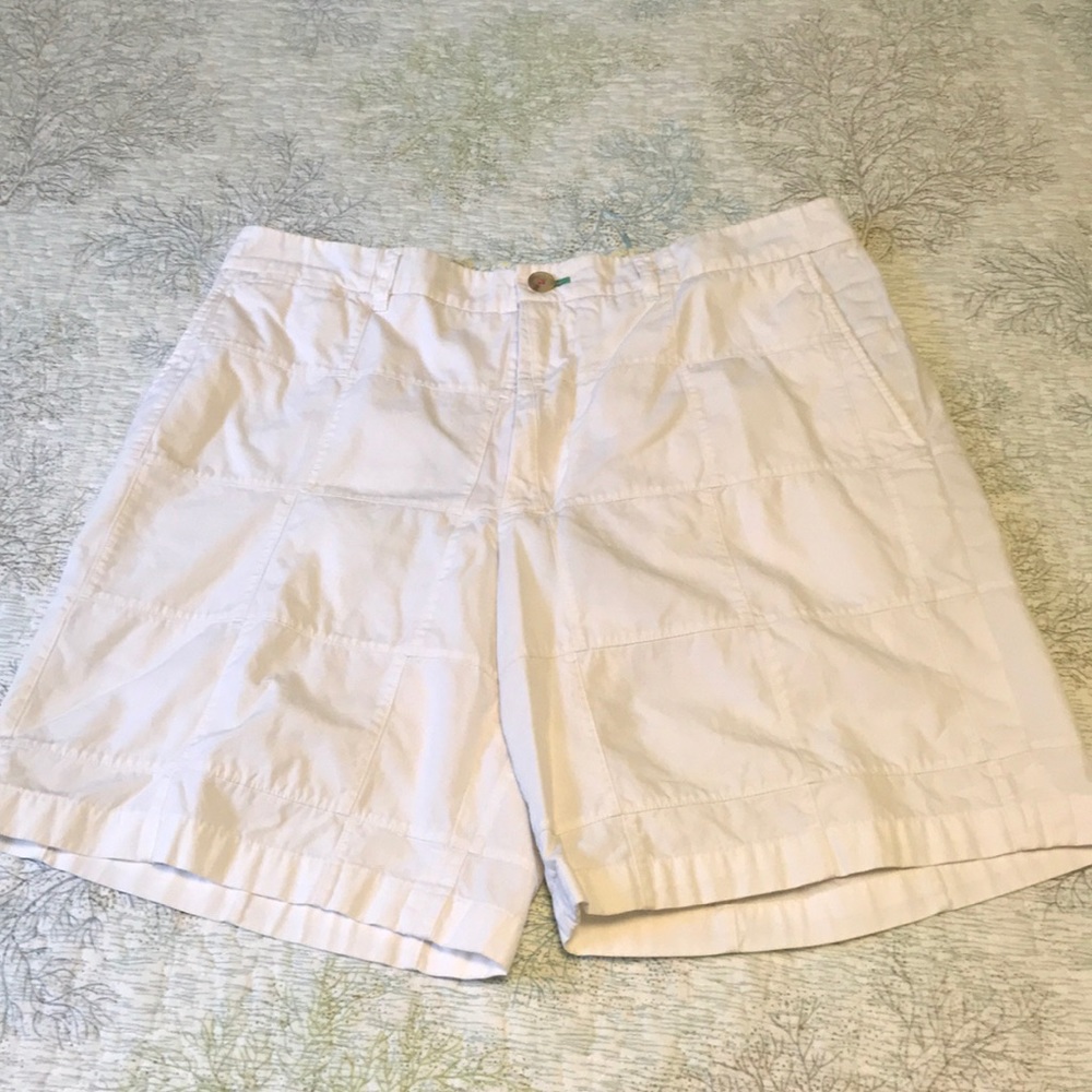 Lilly Pulitzer Solid White Patchwork Shorts - image 1